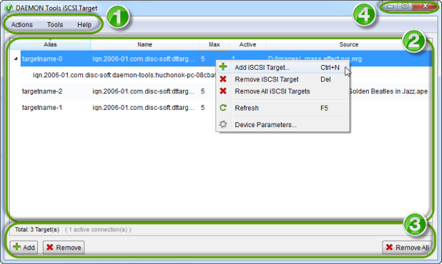 daemon tools iscsi target 2